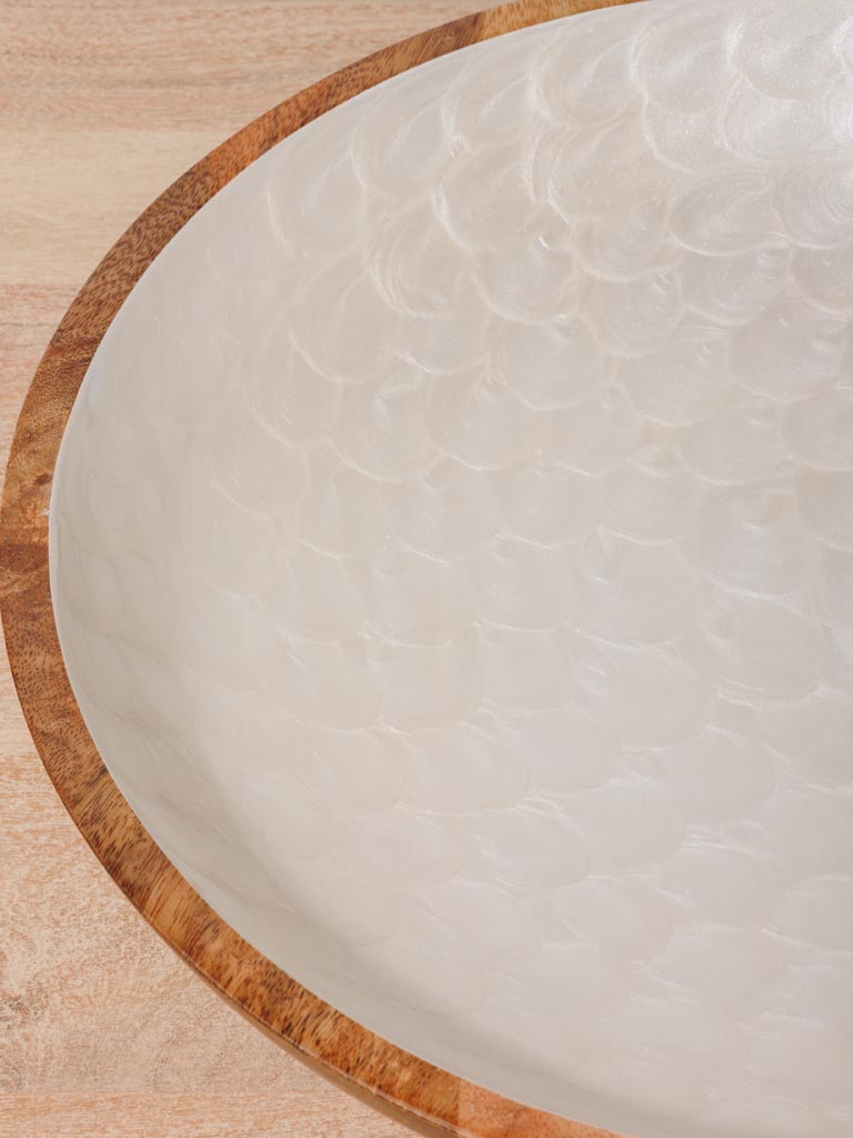Large salad bowl pearly scales - 5