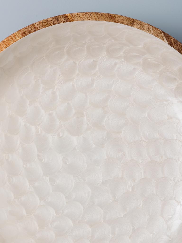 Large salad bowl pearly scales - 7