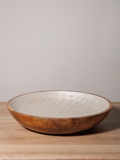 Large salad bowl pearly scales