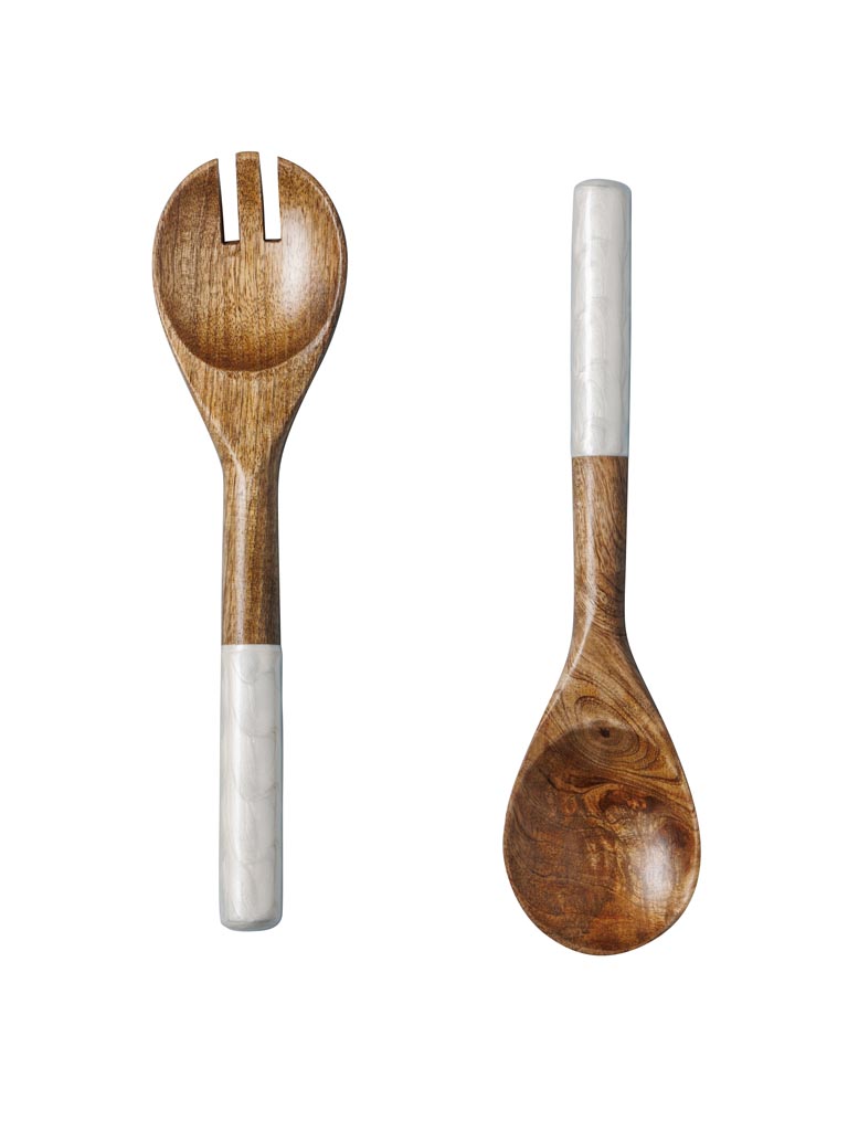 S/2 salad servers pearly scales - 2
