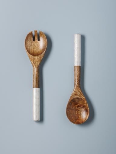 S/2 salad servers pearly scales