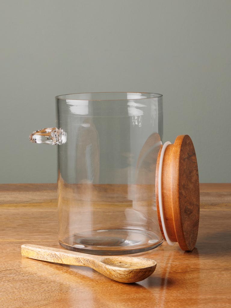 Small airtight jar with mango spoon - 3