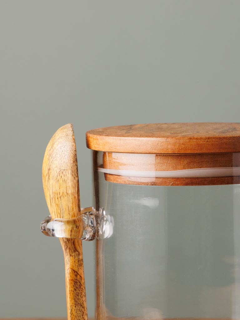 Small airtight jar with mango spoon - 5