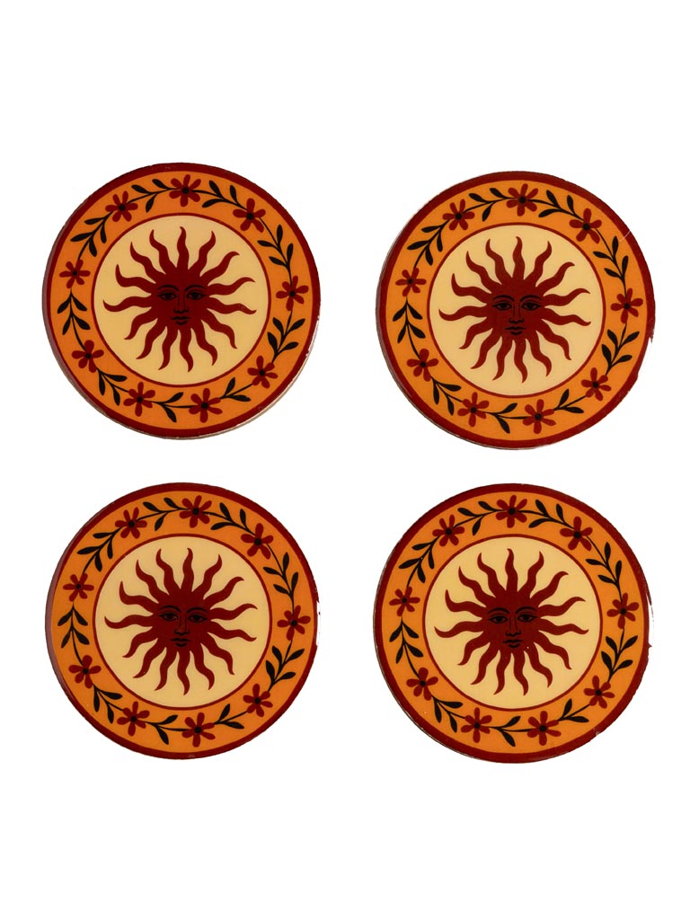 S/4 sous-verres manguier Hélios - 2