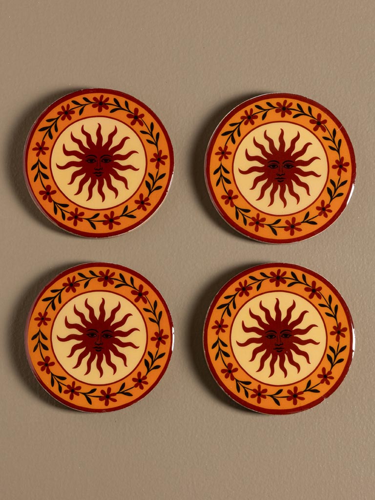 S/4 sous-verres manguier Hélios - 3