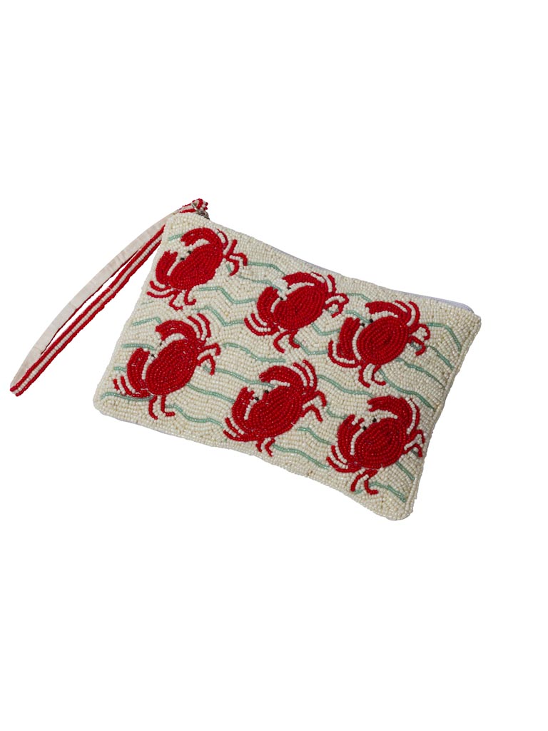 Purse with beaded crabs - 2