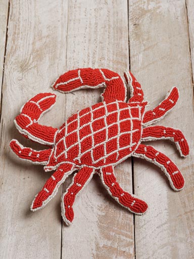 Decorative crab with beads