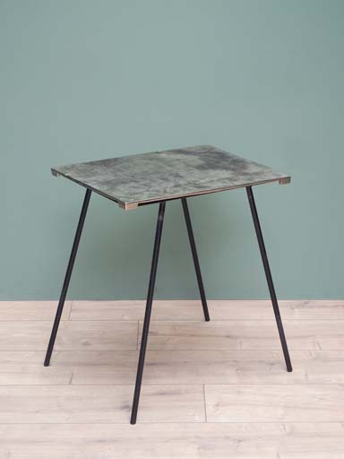 Rectangular aluminium side table