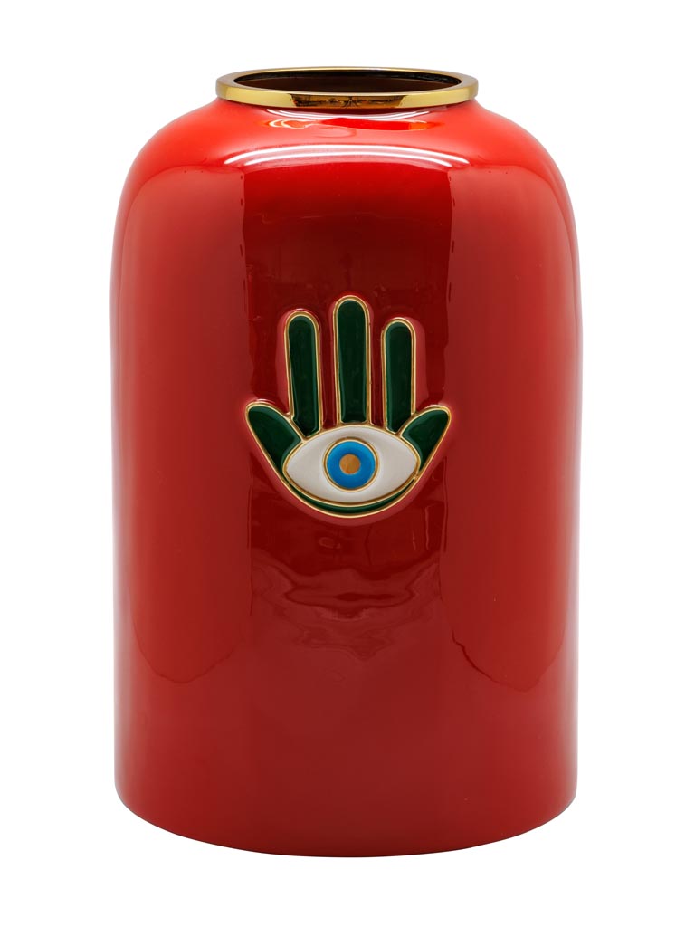 Hamsa hand red vase Funkie - 2