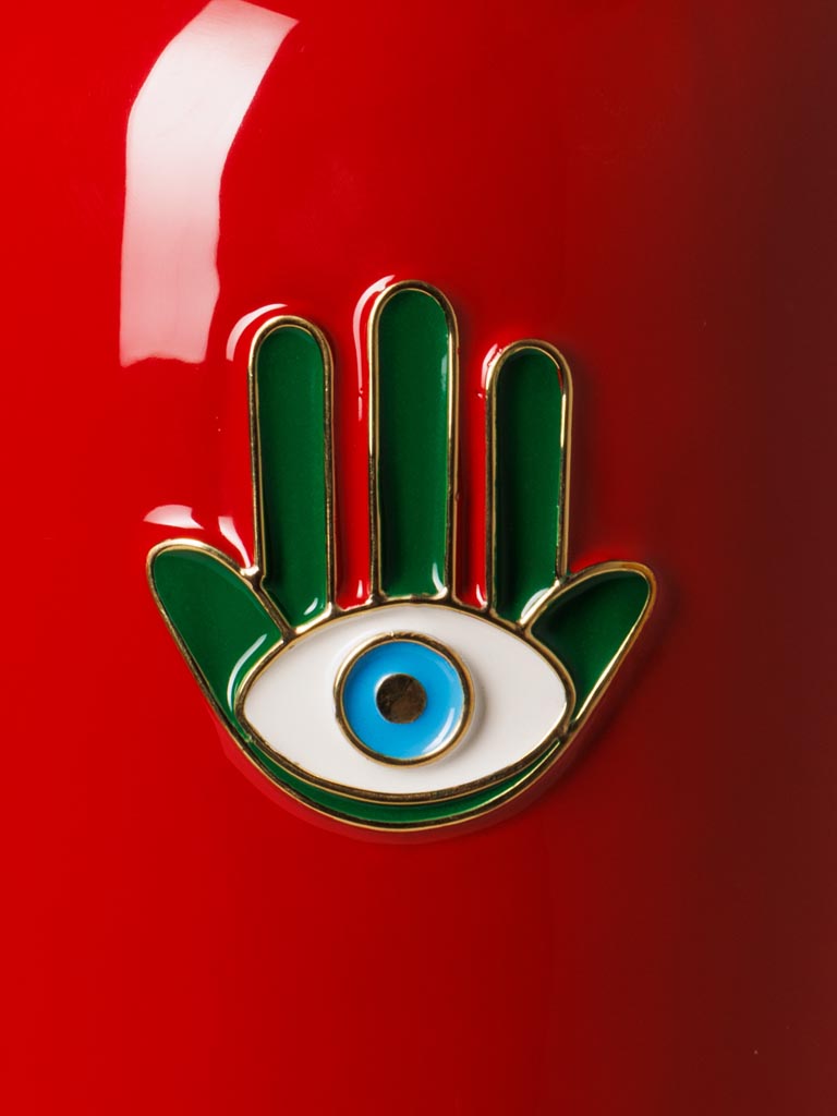 Hamsa hand red vase Funkie - 3