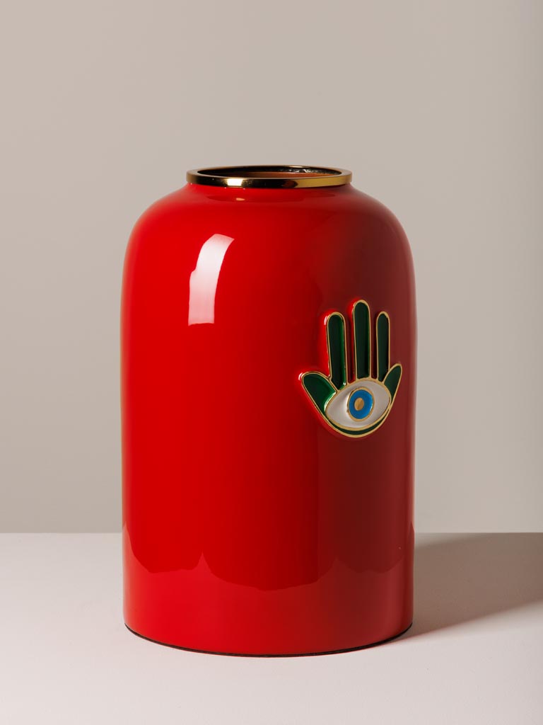 Hamsa hand red vase Funkie - 4