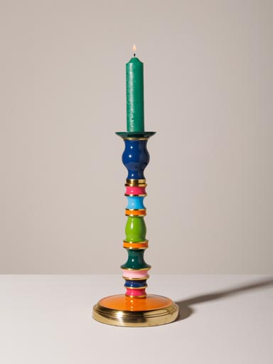 Bougeoir anneaux multicolores Funkie