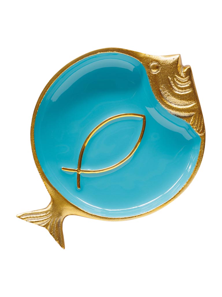 Large blue fish trinket tray Funkie - 2