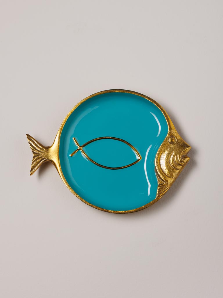 Large blue fish trinket tray Funkie - 4