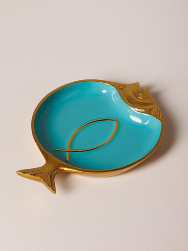 Vide poche poisson bleu rond Funkie