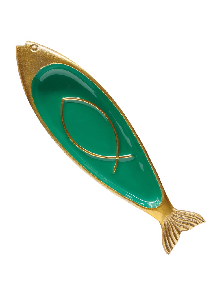 Large green fish trinket tray Funkie - 3