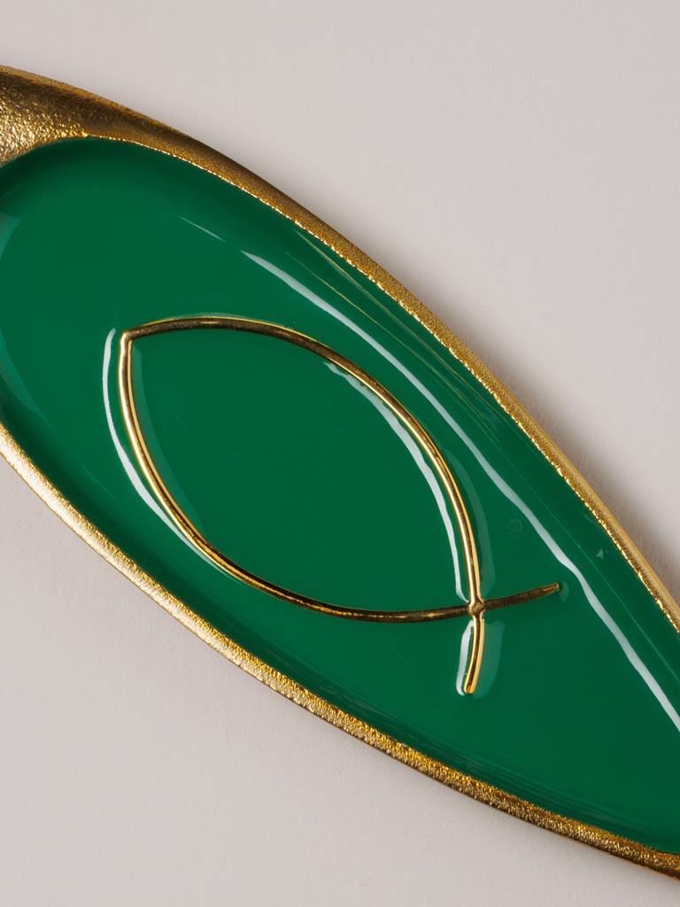 Large green fish trinket tray Funkie - 2