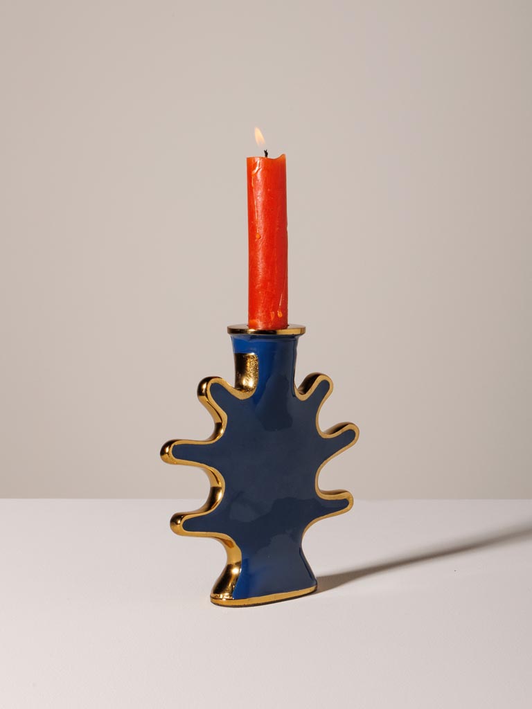 Splash blue candlestick Funkie - 3