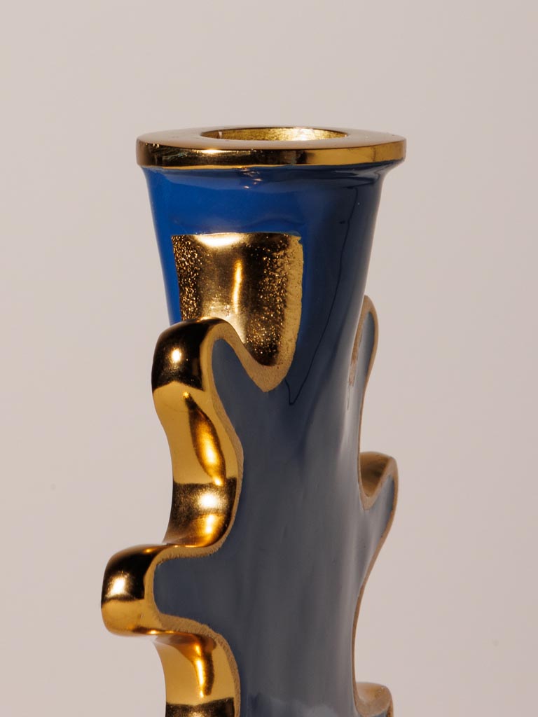 Splash blue candlestick Funkie - 6