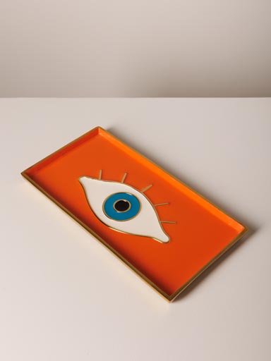 Vide poche orange mauvais oeil Funkie