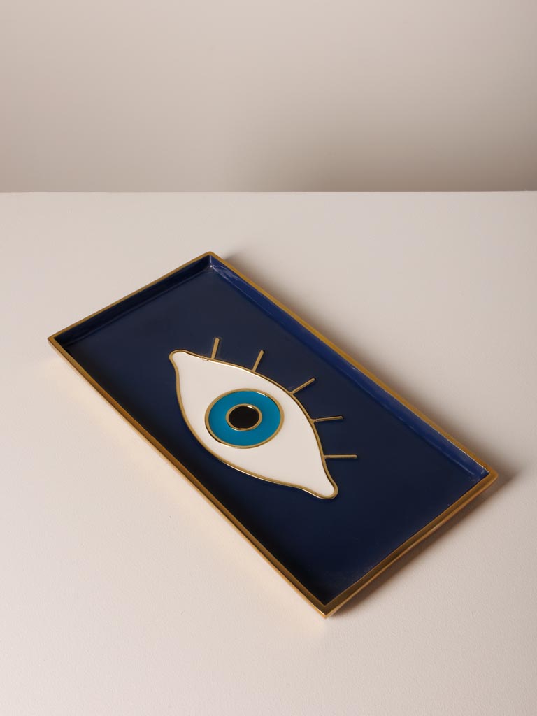 Blue evil eye trinket tray Funkie - 1