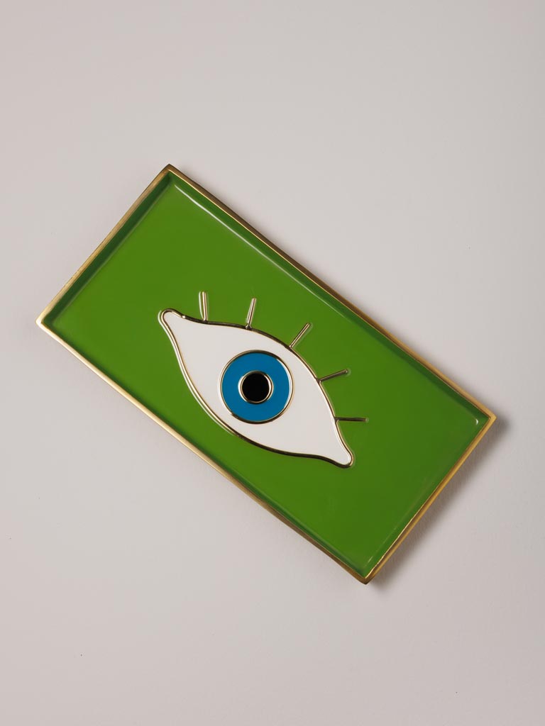 Green eveil eye trinket tray Funkie - 3