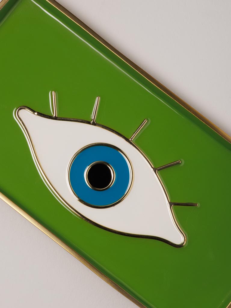 Green eveil eye trinket tray Funkie - 4