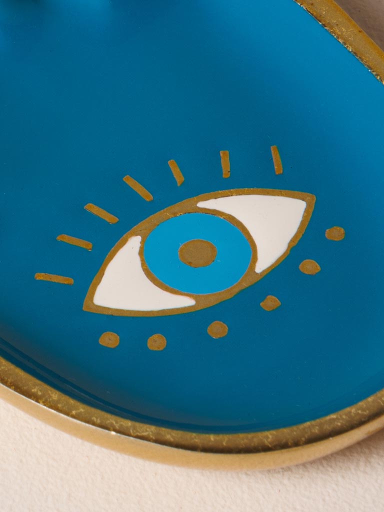 Blue hamsa hand trinket tray Funkie - 5