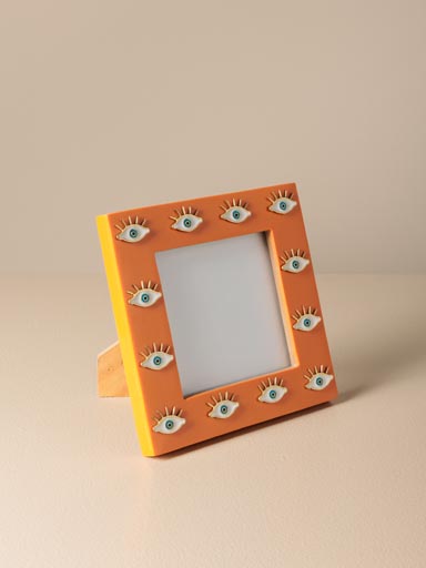 Petit porte photo orange mauvais oeil Funkie