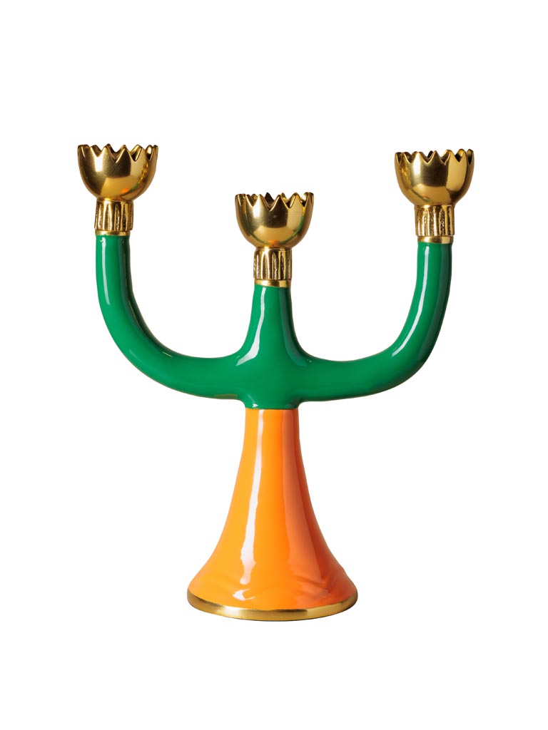 Triple bougeoir bicolore Funkie dans boîte cadeau - 2