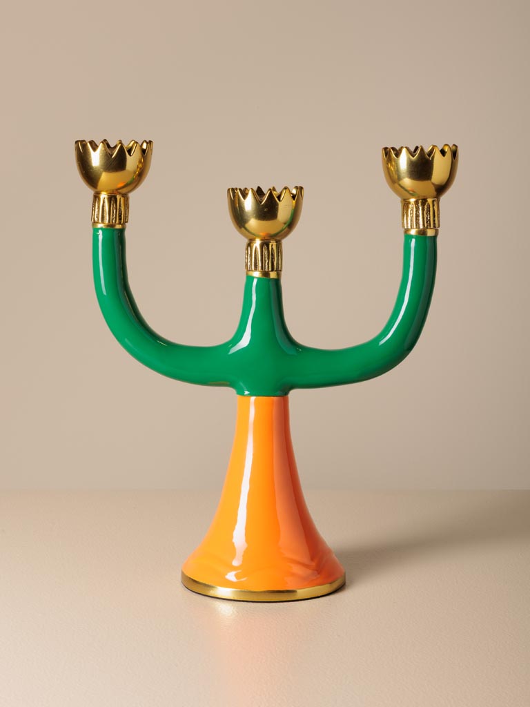 Triple bougeoir bicolore Funkie dans boîte cadeau - 3