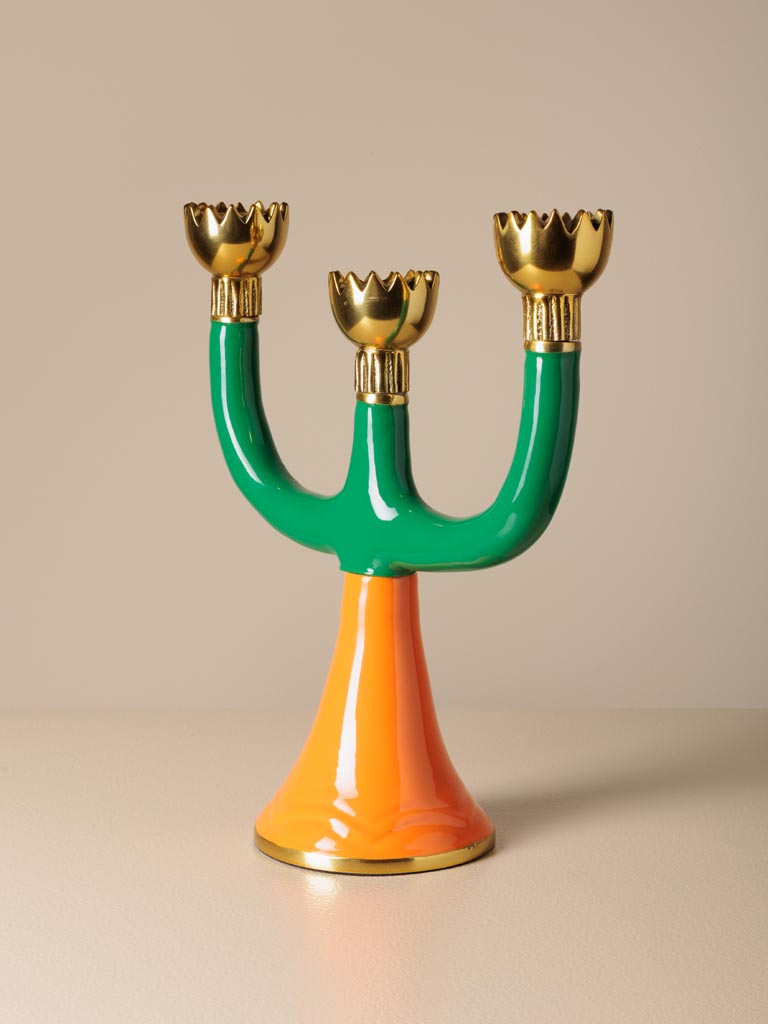 Triple bougeoir bicolore Funkie dans boîte cadeau - 5
