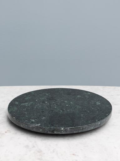 Green marble rotating dish Lazy Susan