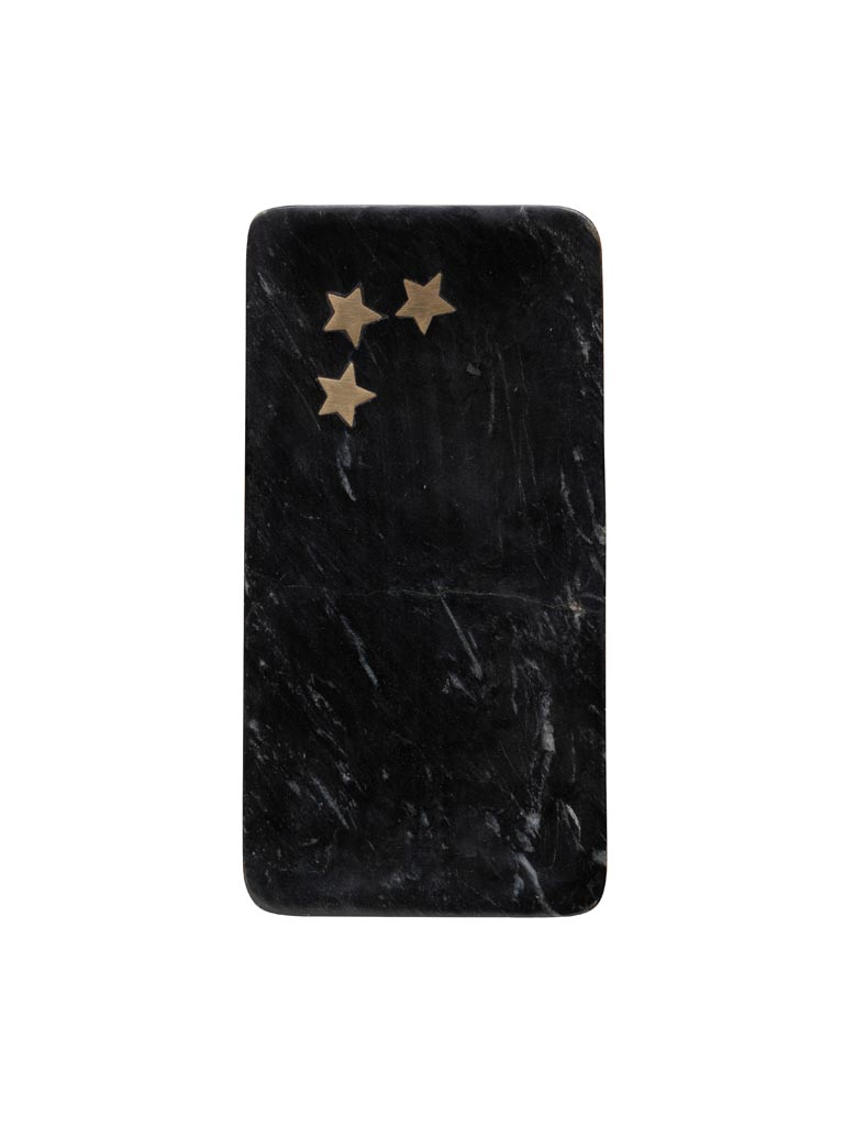 Grey marble tray with 3 stars - 2