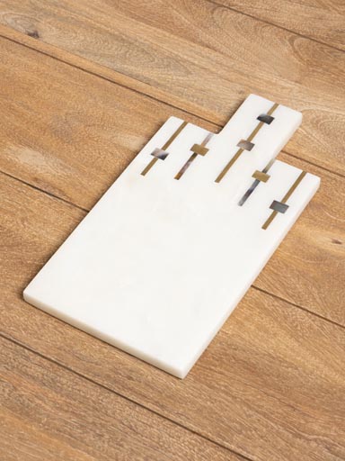 Cutting board white marble Sound