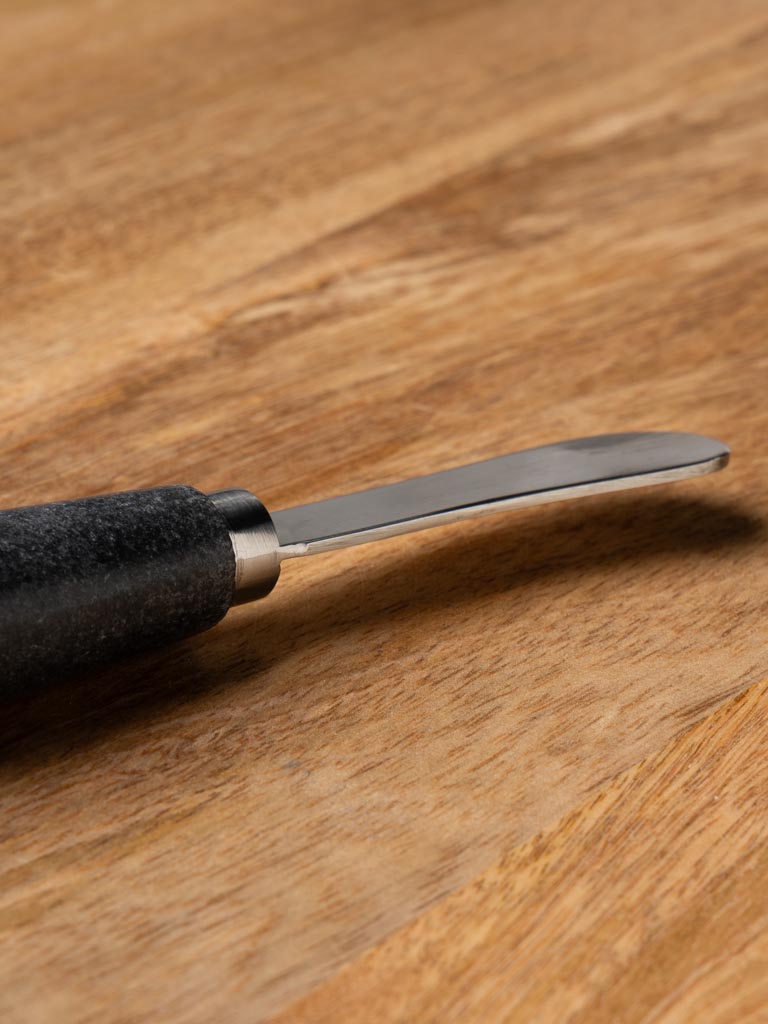 Butter knife in black marble - 3