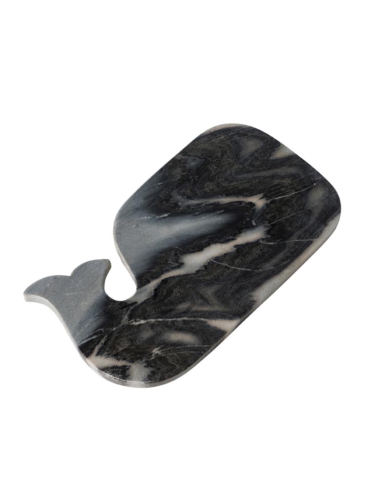 Grey marble whale cutting board - 2
