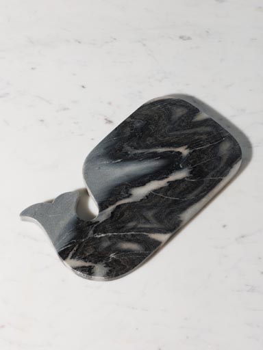 Grey marble whale cutting board