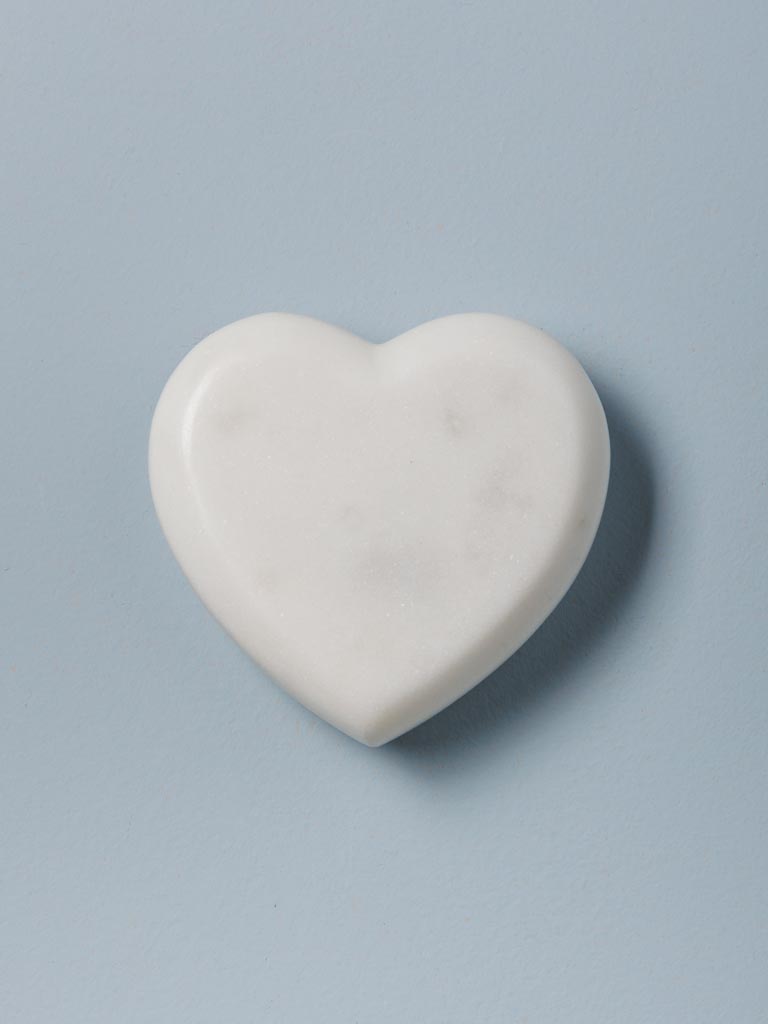 Marble heart paperweight - 1
