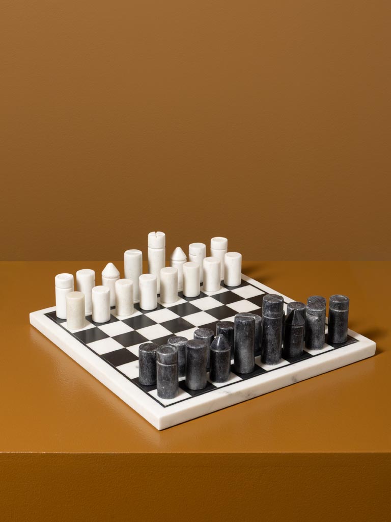 Jeu d'échecs en marbre - 1