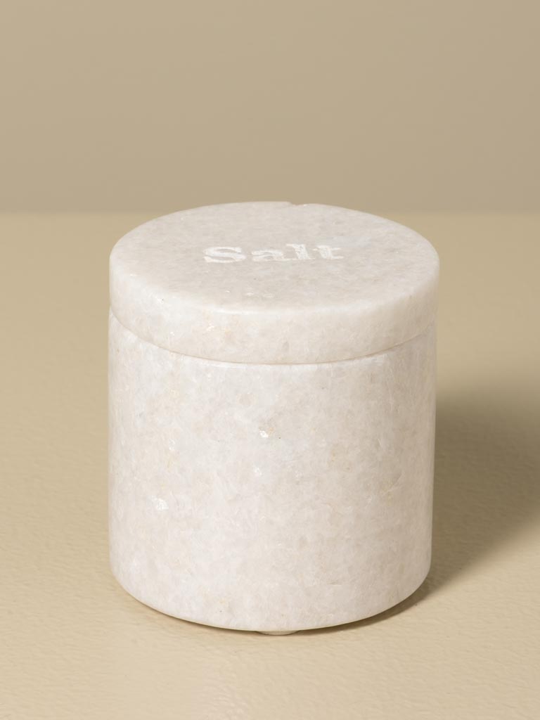 S/2 sel & poivre marbre beige et gris - 4