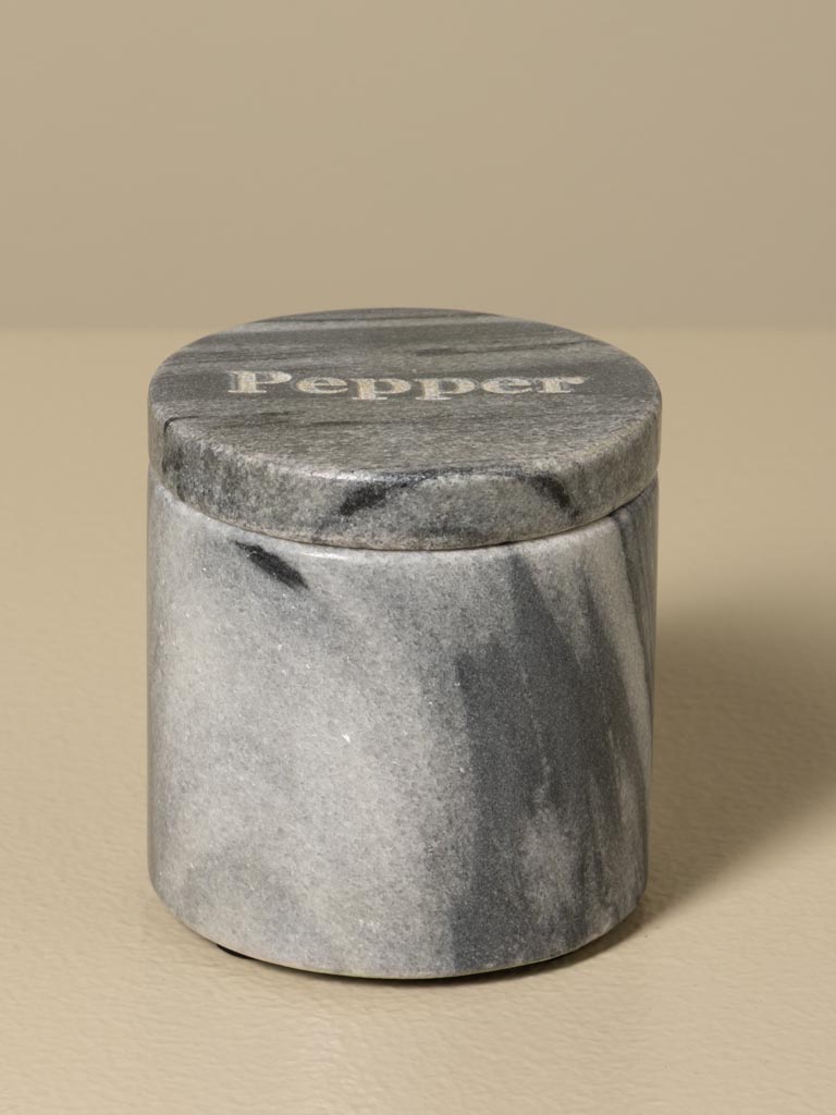S/2 sel & poivre marbre beige et gris - 6