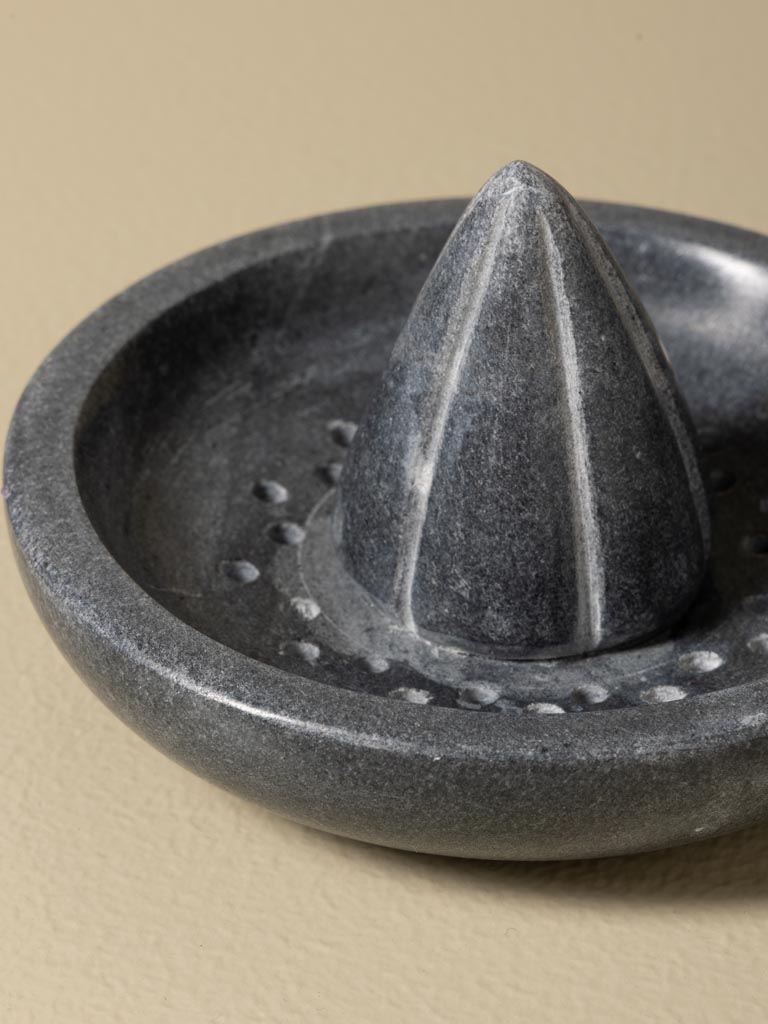 Pichet presse agrumes en marbre gris - 5