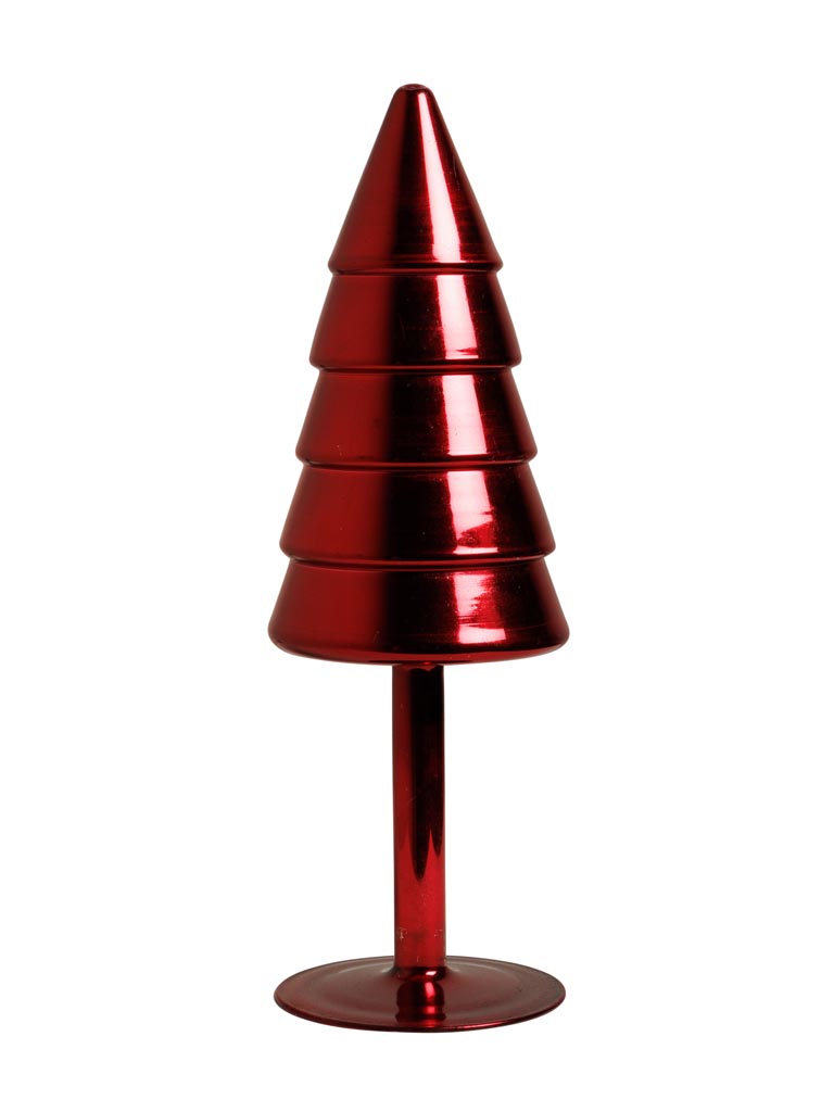 Sapin moderne en verre rouge mercurisé - 2