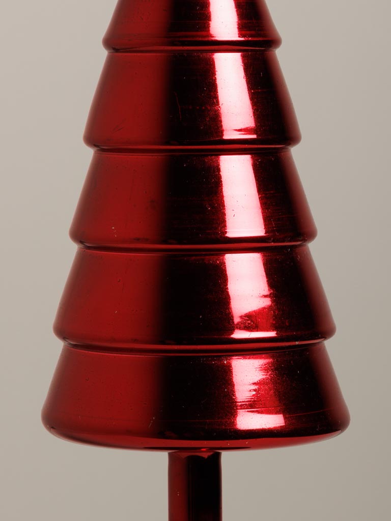 Sapin moderne en verre rouge mercurisé - 3