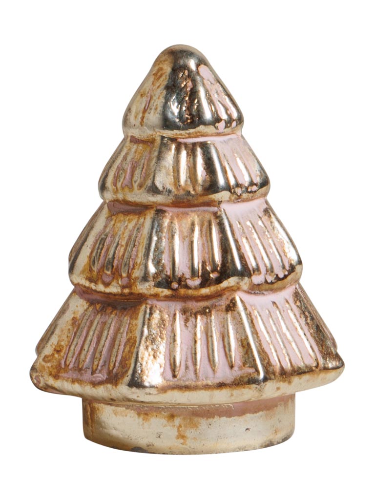 Mini sapin mercurisé rose poudré - 2