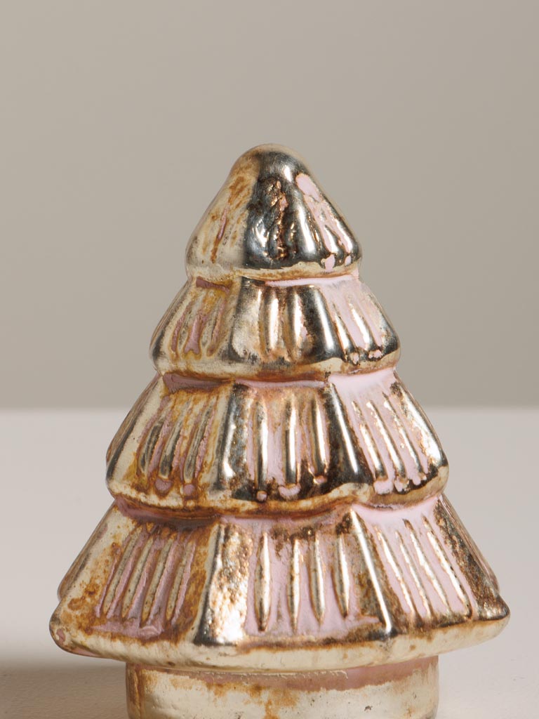 Mini sapin mercurisé rose poudré - 3