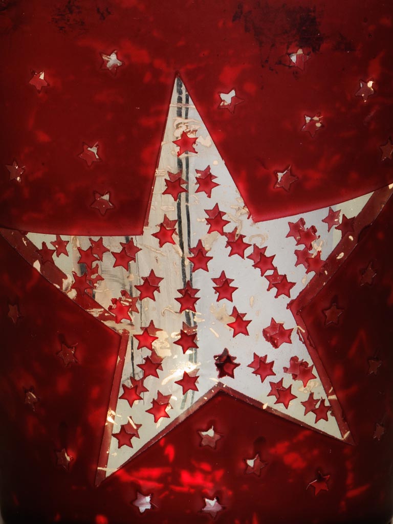 Photophore rouge mercurisé Star - 3