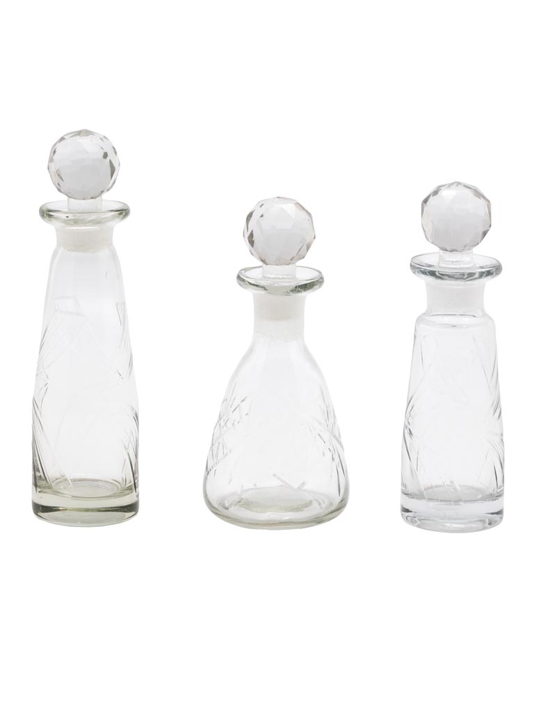 S/3 small engraved bottles Ottilia - 2