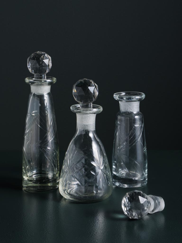 S/3 small engraved bottles Ottilia - 3
